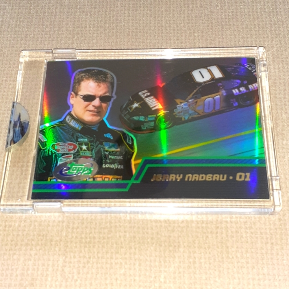 2003 Etopps Jerry Nadeau U S Army Pontiac Encased Sealed Refractor Card